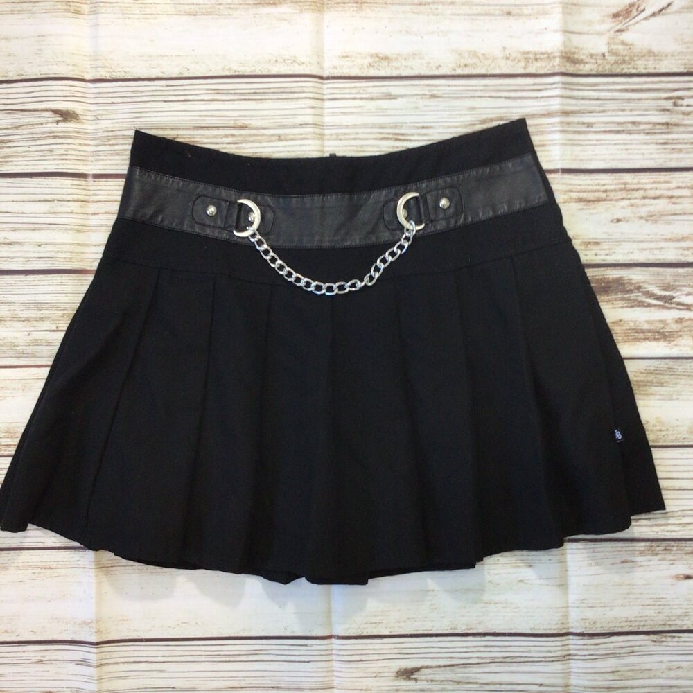 3/$10💕 Royal Bones Daang Goodman Pleated Gothic Emo Short Skirt